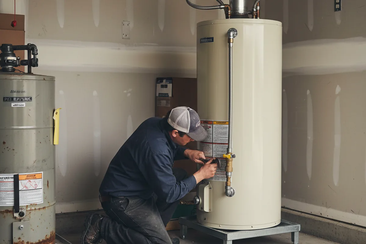 Water heater and shutoff valve replacement in Chesterland
